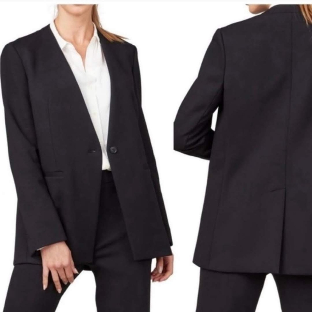 New Spanx Perfect Oversized Career Ponte Blazer sz 1x black